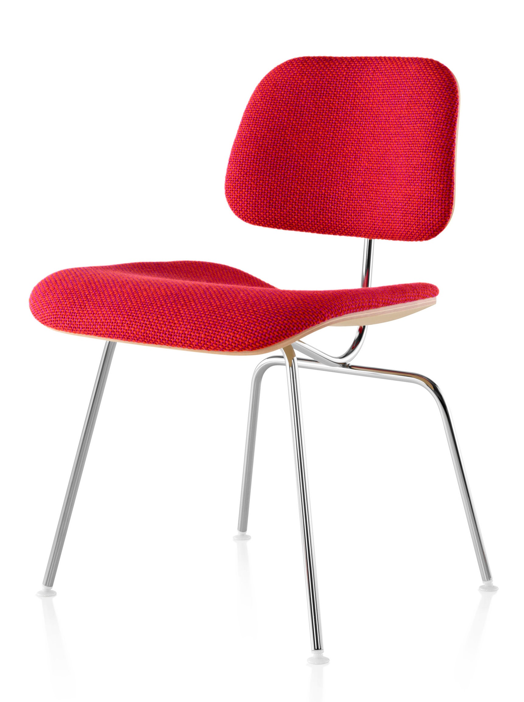 Herman Miller Eames® Molded Plywood Upholstered Dining Chair Metal