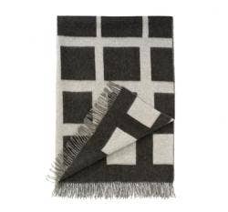 Cubist throw charcoal