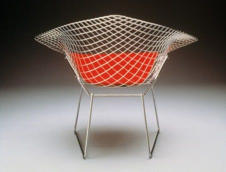 Diamond Chair by Harry Bertoia
