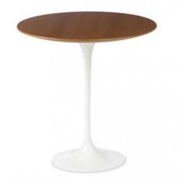 Saarinen Side Table with cherry wood top by Eero Saarinen for Knoll. Image: knoll.com