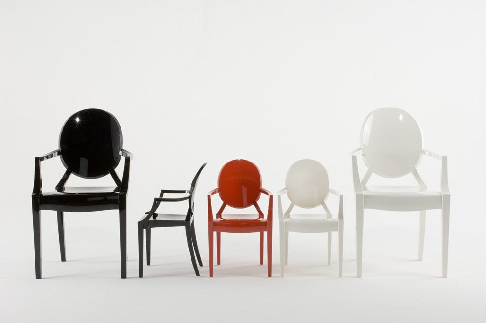 Lou Lou Ghost Chair by Philippe Starck for Kartell