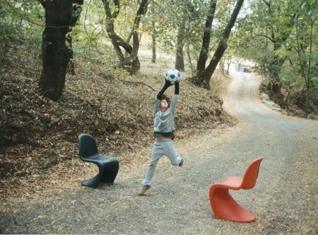 The Panton Chair was designed by Verner Panton in 1959.