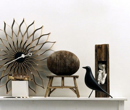 The Eames House Bird is made of black lacquered solid alder and has steel wire legs. Add it to your collection! 