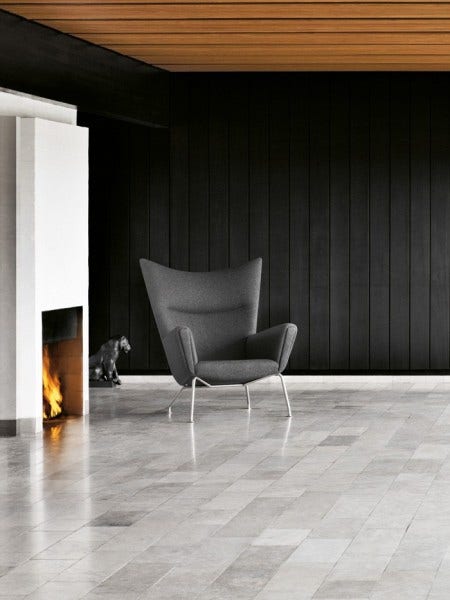 Working with Wegner's original drawings Carl Hansen has upheld the original construction and materials - including solid beech frames and hand-sewn piping - just the way that Wegner designed it.