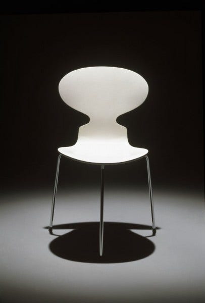 The Ant Chair, 1952, is now also available in a four-legged edition.