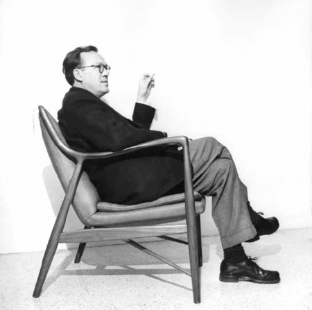 Finn Juhl (1912-1989) was born in Denmark, and considered himself an architect of the interior as well as the exterior.
