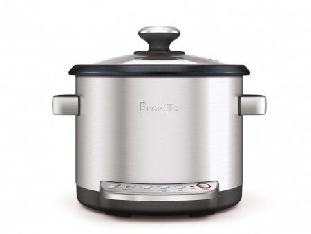 The Breville Risotto Plus is an advanced multi-cooker that can make tender slow-cooked meals, stir-free risotto, fluffy rice and quinoa all in the same cooking bowl. It also has a sauté setting that allows you to caramelize all your lovely fresh ingredients.