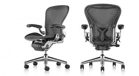 "The human form has no straight lines; it is biomorphic. We designed the chair to be, above all, biomorphic, or curvilinear, as a metaphor of human form in the visual as well as the tactile sense. There is not one straight line to be found on an Aeron chair."