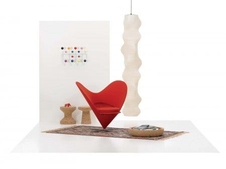 The Vitra Verner Panton Heart Cone Chair is a variant on the Cone Chair, designed in 1959.