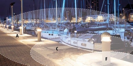 Louis Poulsen's lighting philosophy consists of three elements: function, comfort and ambience, using the abbreviation FCA (function, comfort and ambience).
