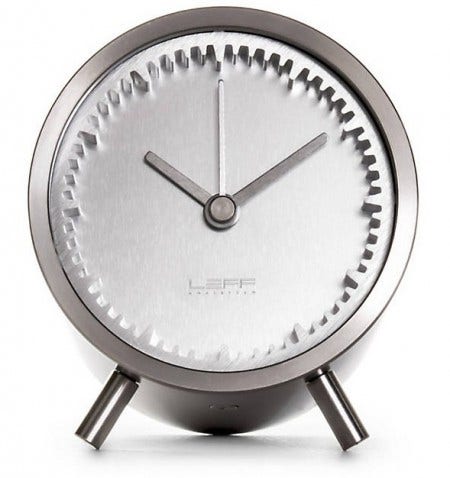 The LEFF amsterdam Tube Table Clock, designed by Piet Hein Eek in 2014 , is such a simple idea. Very Dutch in design. Available in steel, brass and copper.