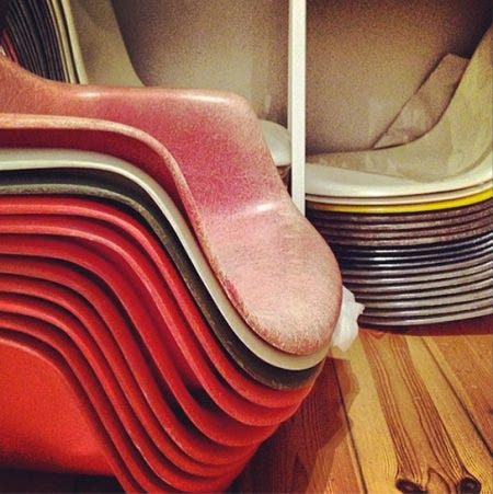 Berliners ❤ HM! Today's #shellspotting comes from @eames_addicted, a Berlin-based product design student and vintage collector who has, as his handle suggests, what we call a HEALTHY addiction!