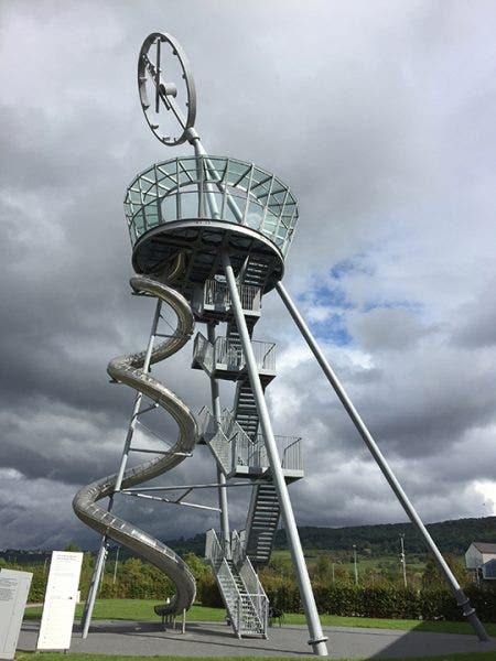 The Vitra Slide Tower by artist Carsten Holler is part of the overall experience of the museum. 