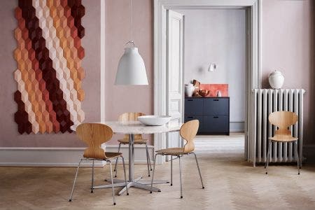 The Ant Chair This chair is ideally suited to the human body. Its seatback has a comfortable give, and its waterfall seat edge doesn’t press into legs.