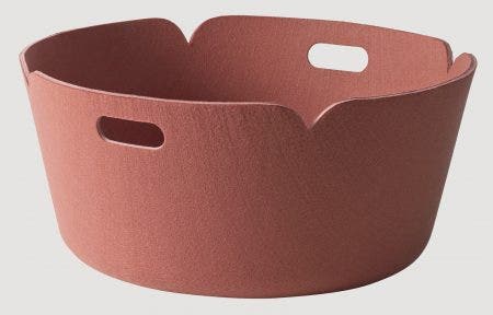 The iconic RESTORE basket has been expanded further into two exciting and functional new size options; the RESTORE TRAY and the RESTORE ROUND basket. Both of the new sizes are made of the same long-lasting and durable polymer felt composite as the original RESTORE and are versatile enough to be used in a variety of different ways. The ROUND basket is ideal for storing newspapers, firewood, toys, blankets and laundry.