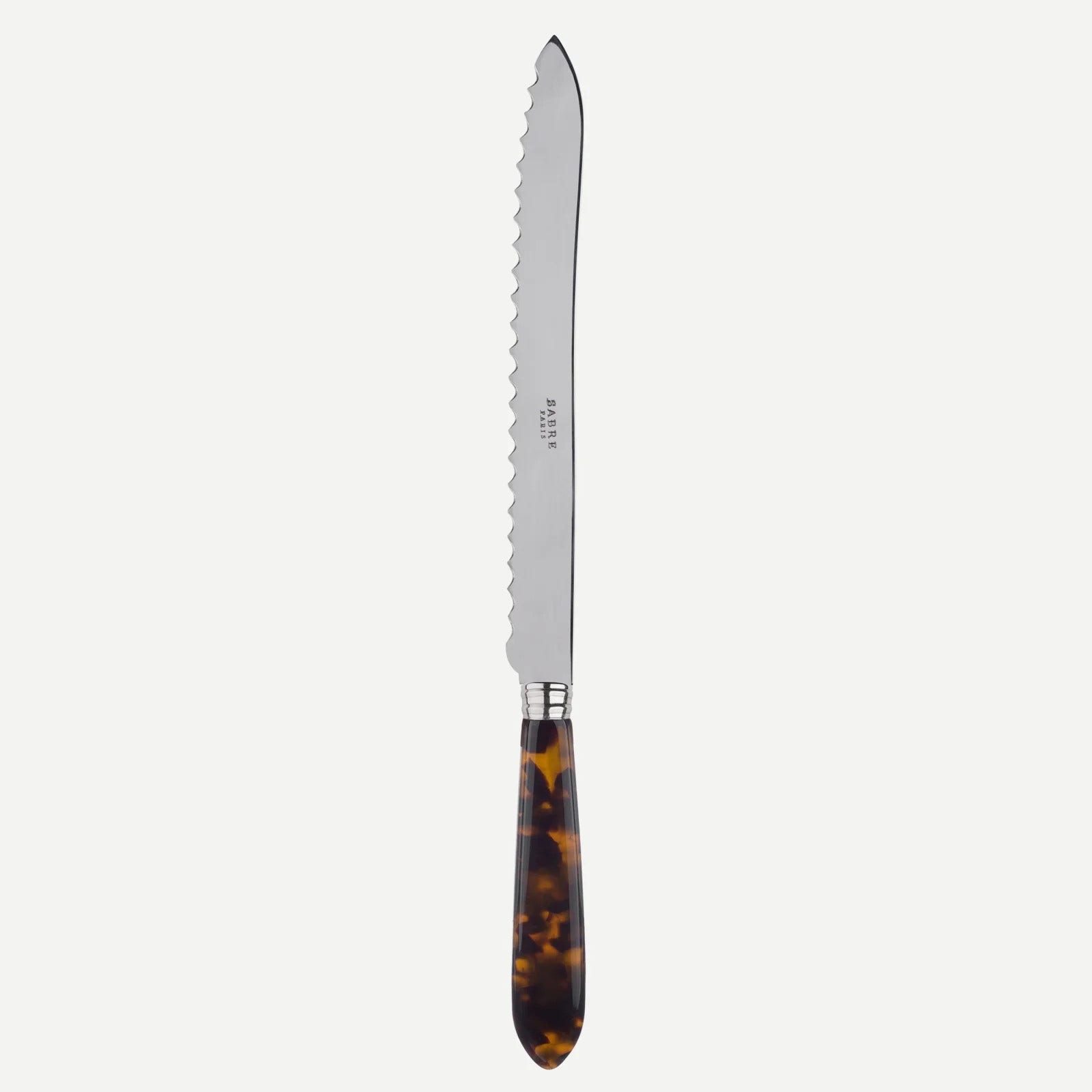 Sabre Paris Tortoise Bread Knife - Faux Tortoise
