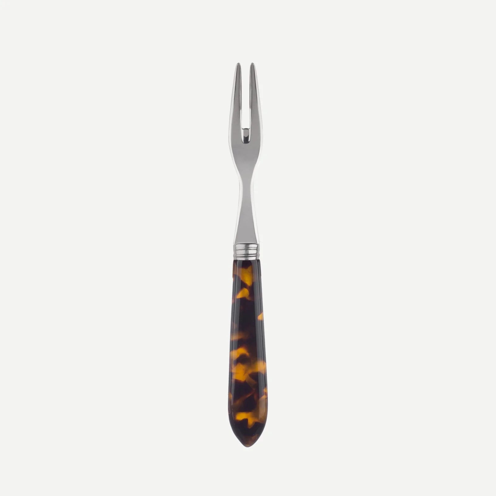Sabre Paris Tortoise Cocktail Fork - Faux Tortoise