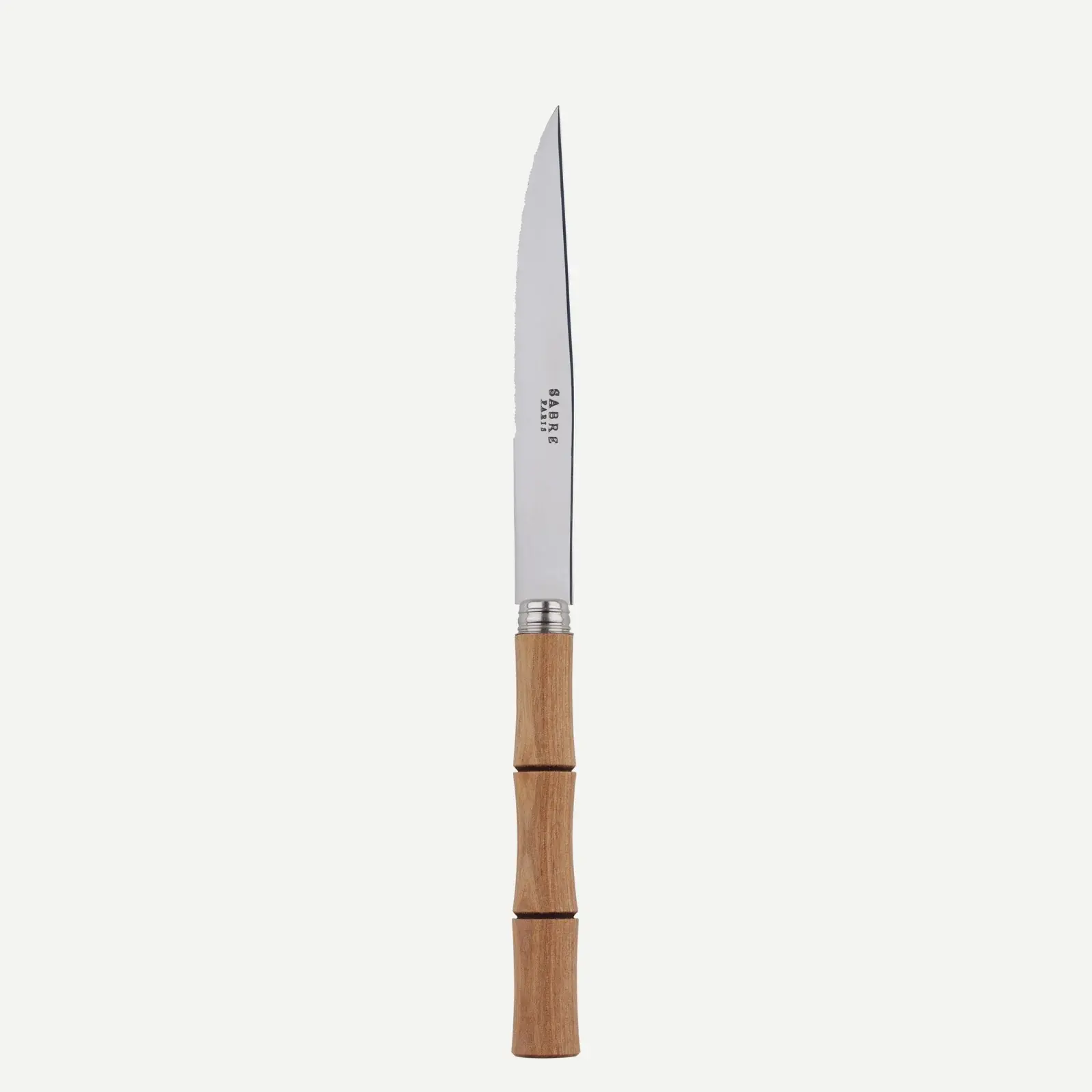 Sabre Paris Bamboo Steak Knife - Light Press Wood