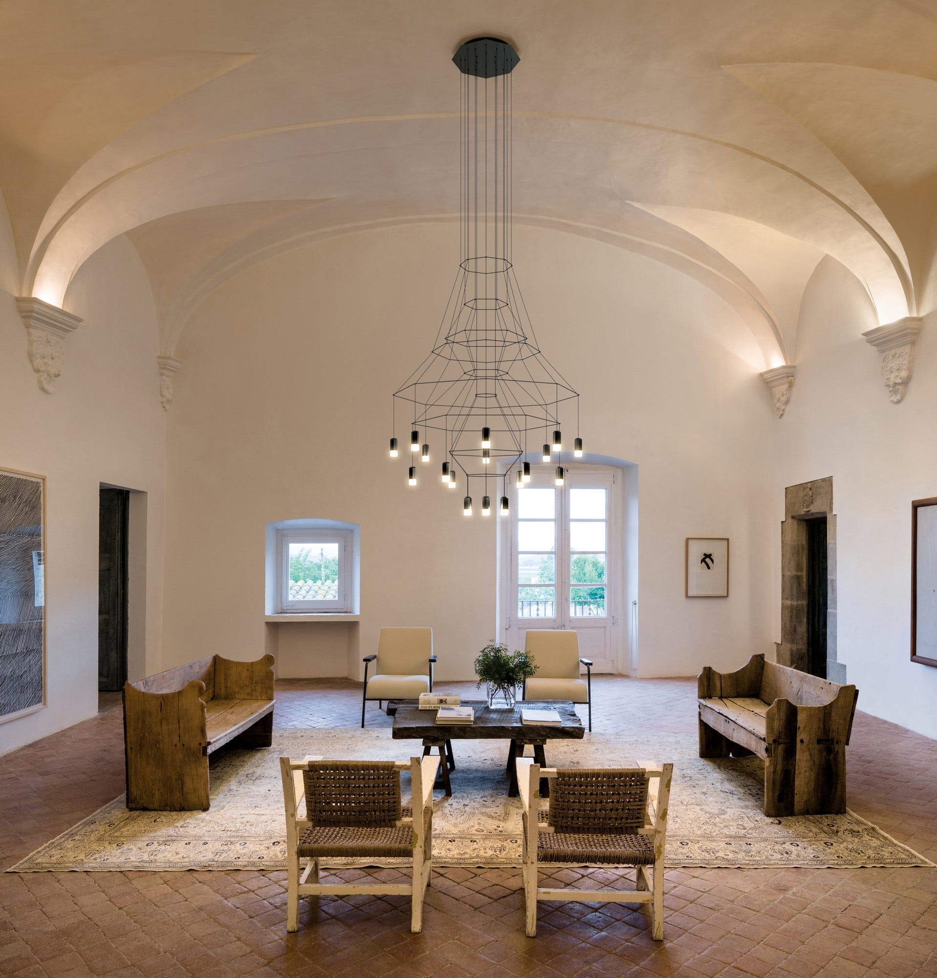 Vibia Wireflow 0315 Chandelier Multi Pendant Lamp