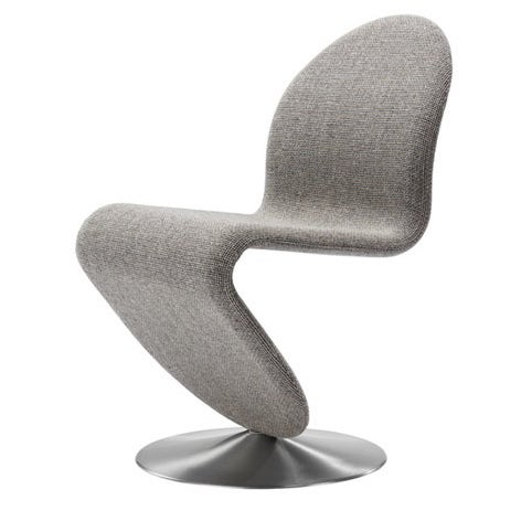 Verpan System 1-2-3 Standard Dining Chair with Round Base