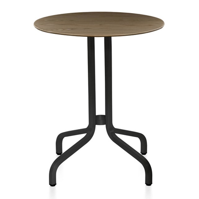 Emeco 1 Inch Dark Powder Coated Cafe Table