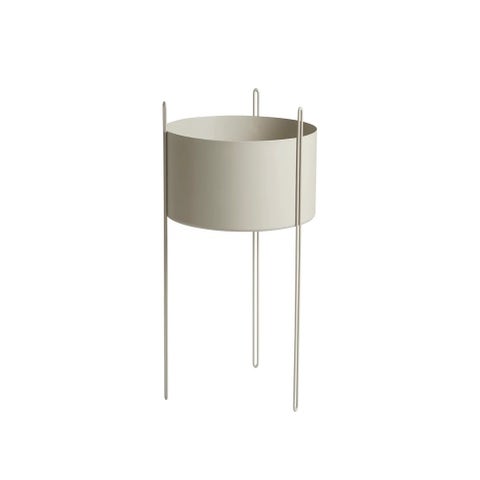 CLEARANCE Woud Pidestall Planter, Large, Grey