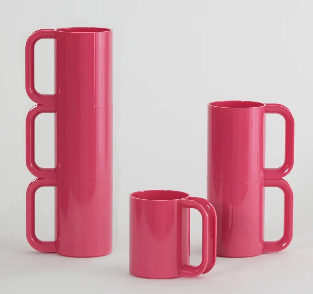 CLEARANCE Heller 302 Mugs (Set of 6), PINK