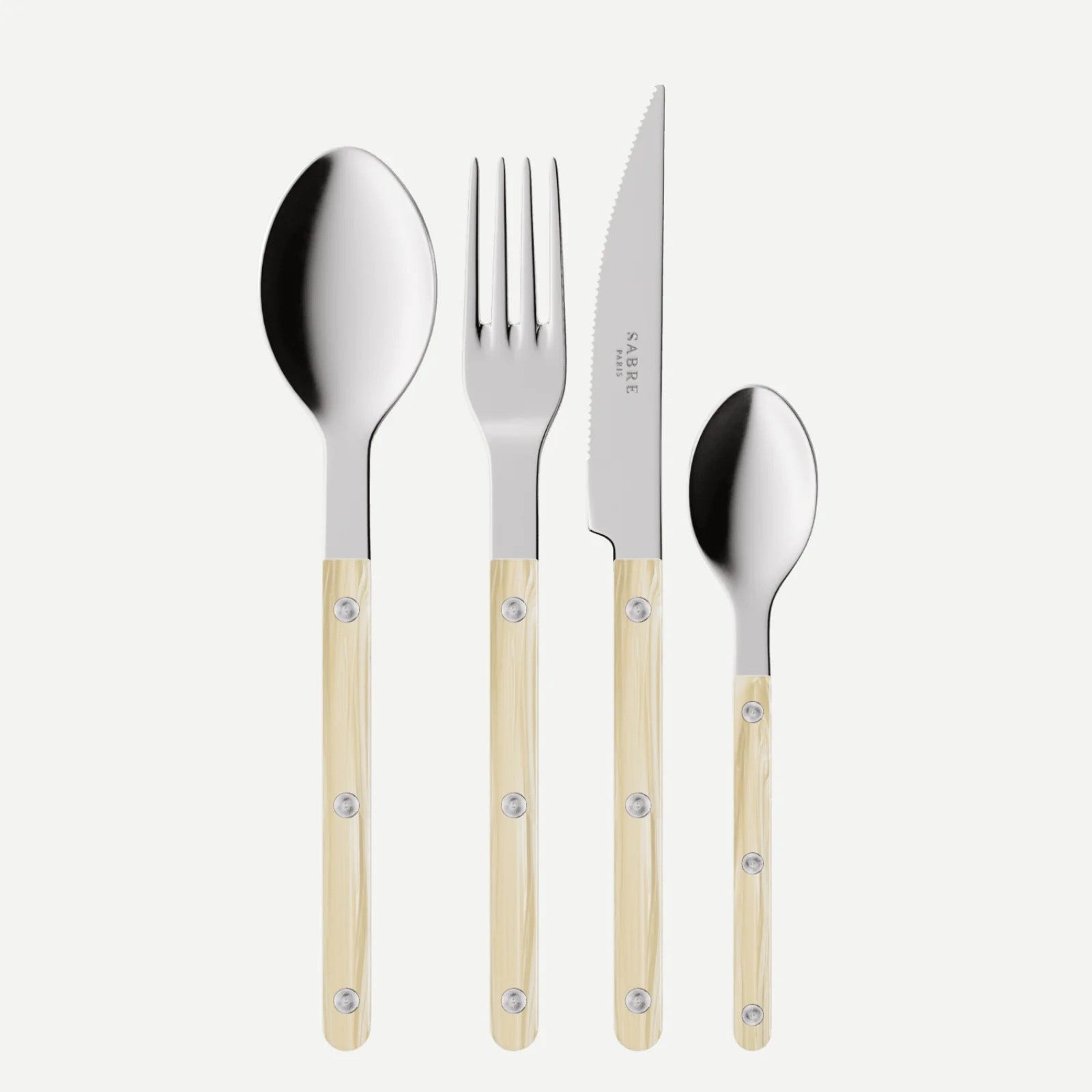 Sabre Paris Bistrot Horn 24 Pieces Cutlery Set - Faux Horn