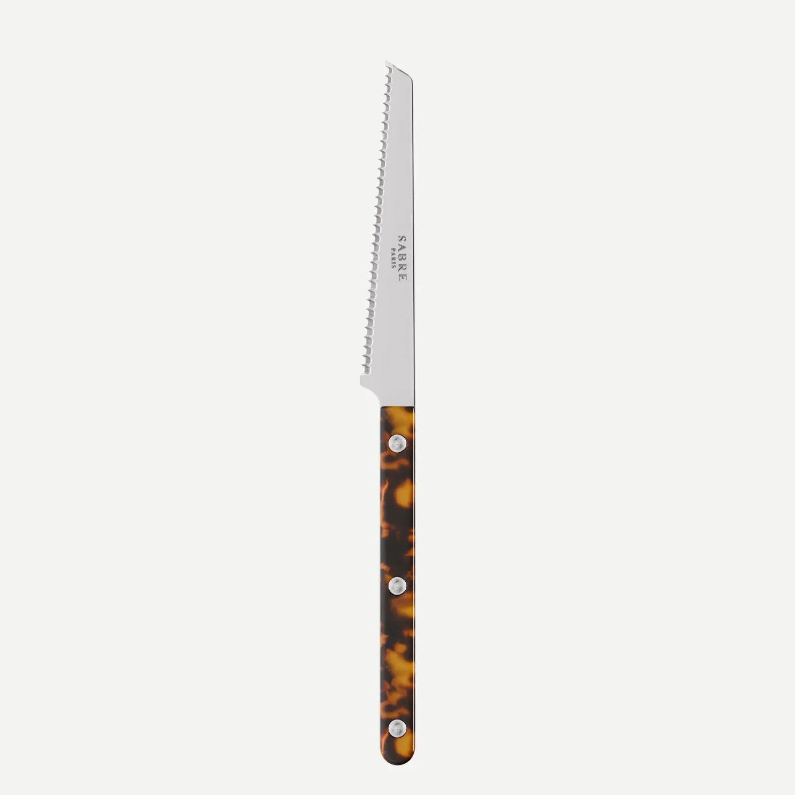 Sabre Paris Bistrot Tortoise Tomato Knife - Faux Tortoise