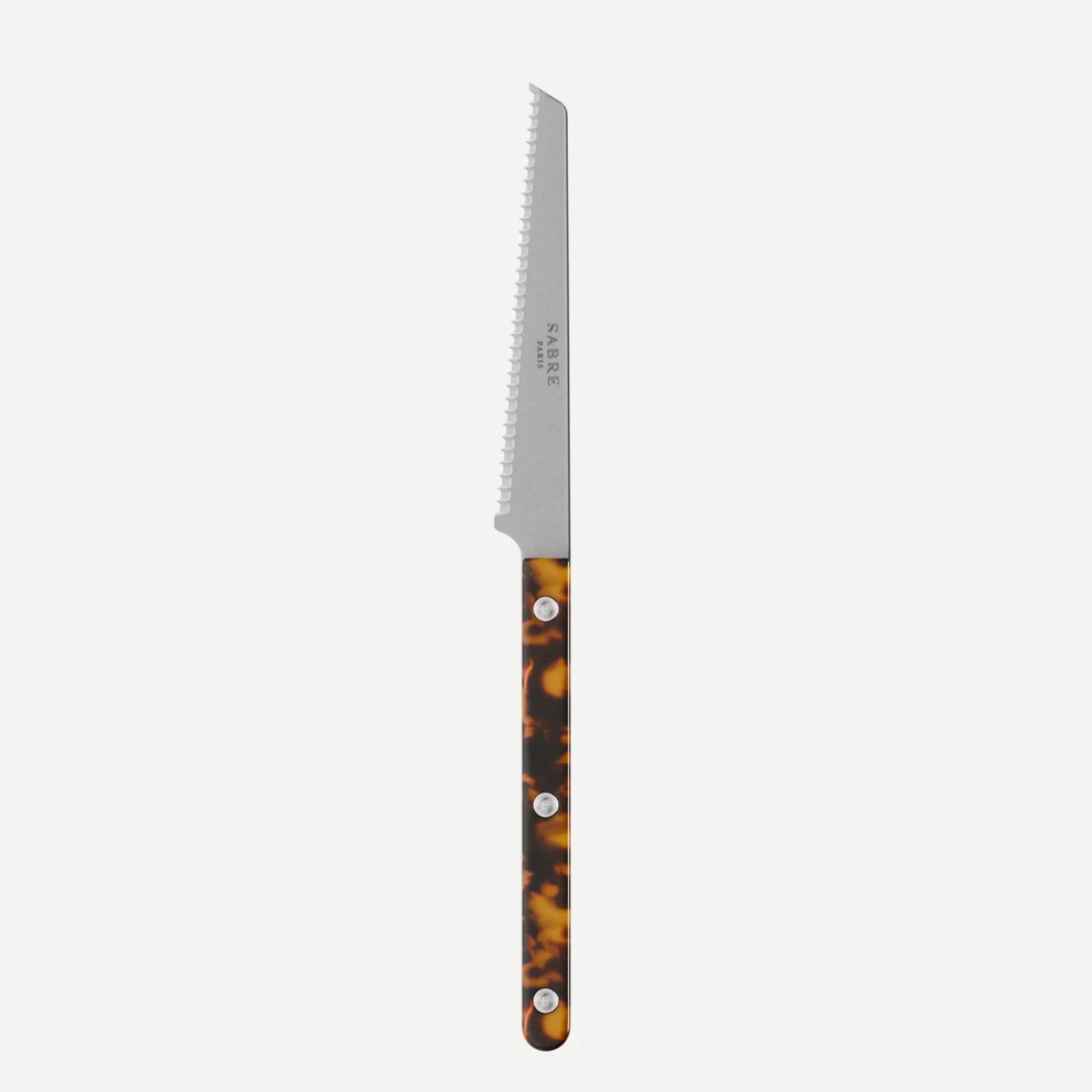 Sabre Paris Bistrot Vintage Tortoise Tomato Knife - Faux Tortoise