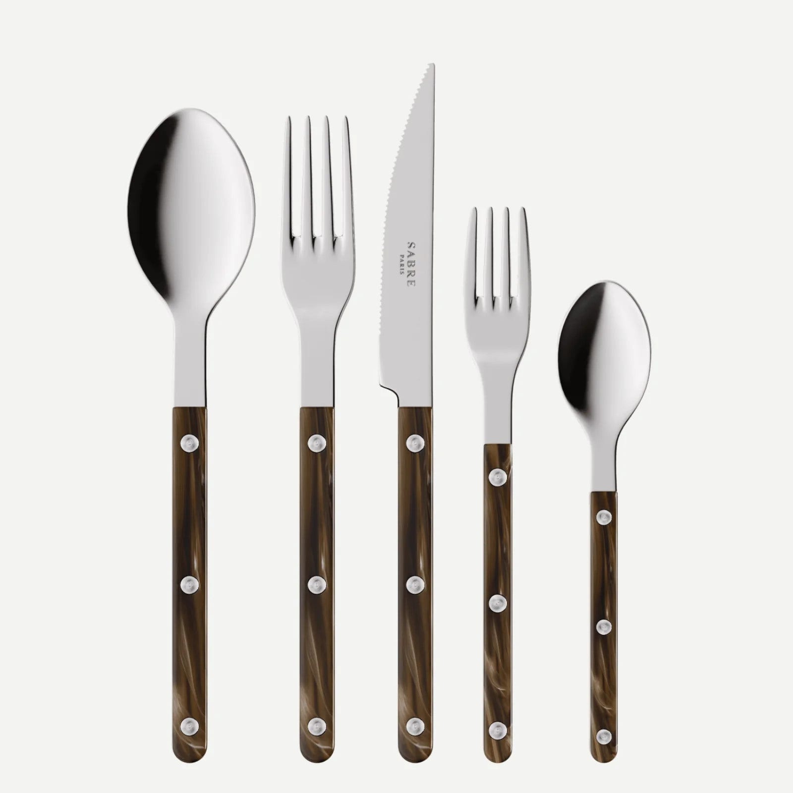 Sabre Paris Bistrot Buffalo 5 Pieces Cutlery Set - Faux Buffalo