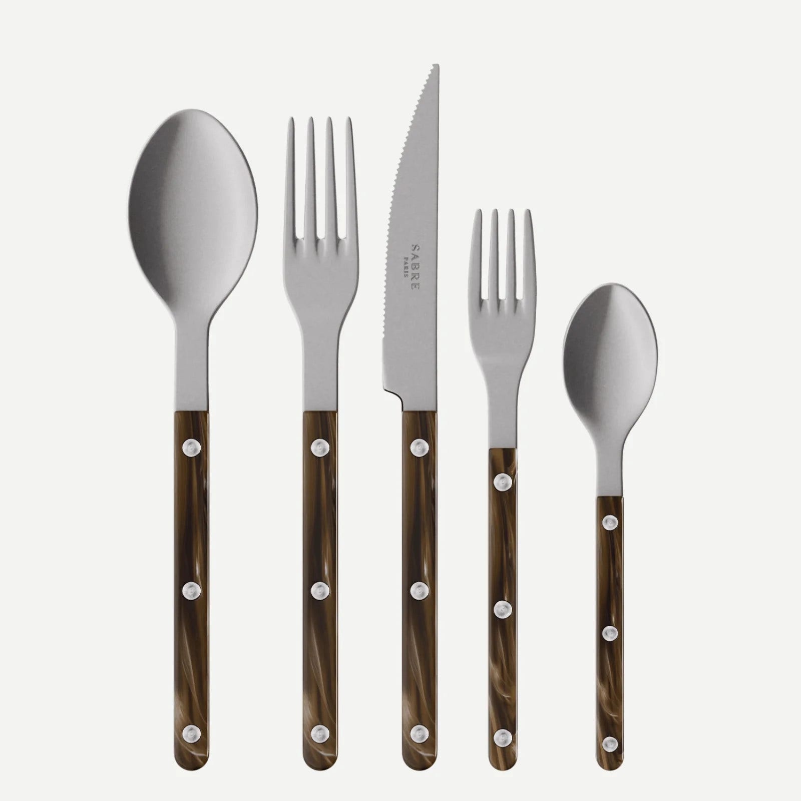 Sabre Paris Bistrot Vintage Buffalo 5 Pieces Cutlery Set - Faux Buffalo
