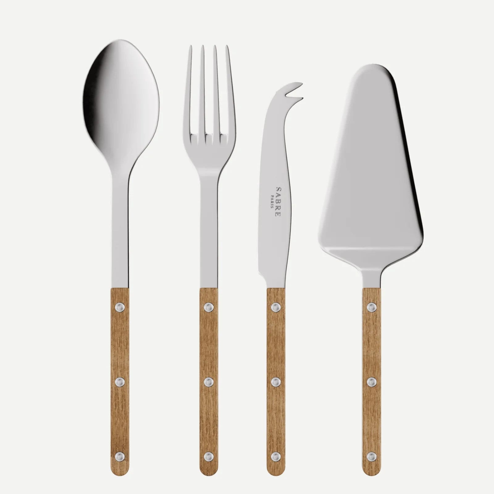 Sabre Paris Bistrot Teak Set Of 4 Bistrot Must-have Serving Pieces - Teak