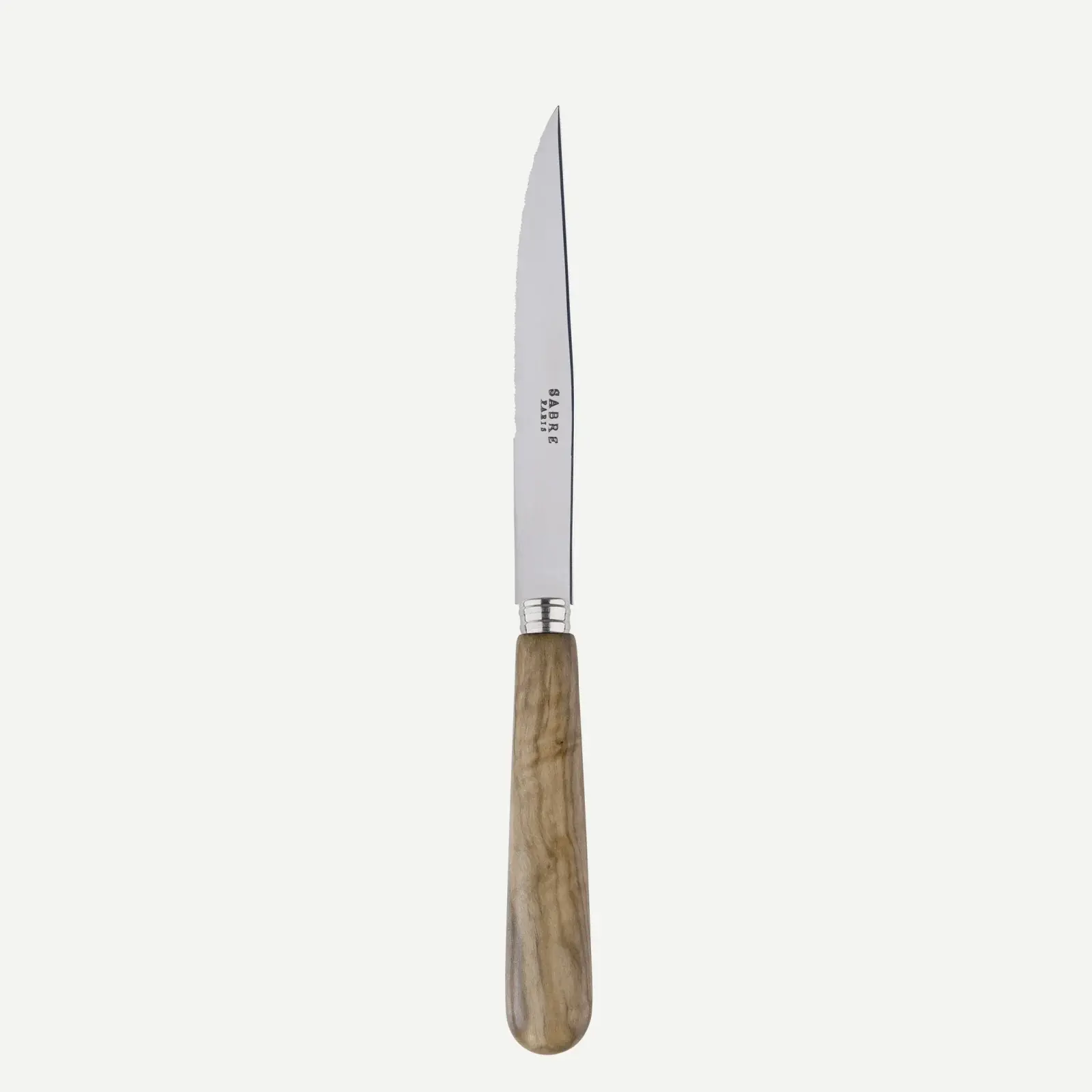 Sabre Paris Lavandou Steak Knife - Olive Tree Wood