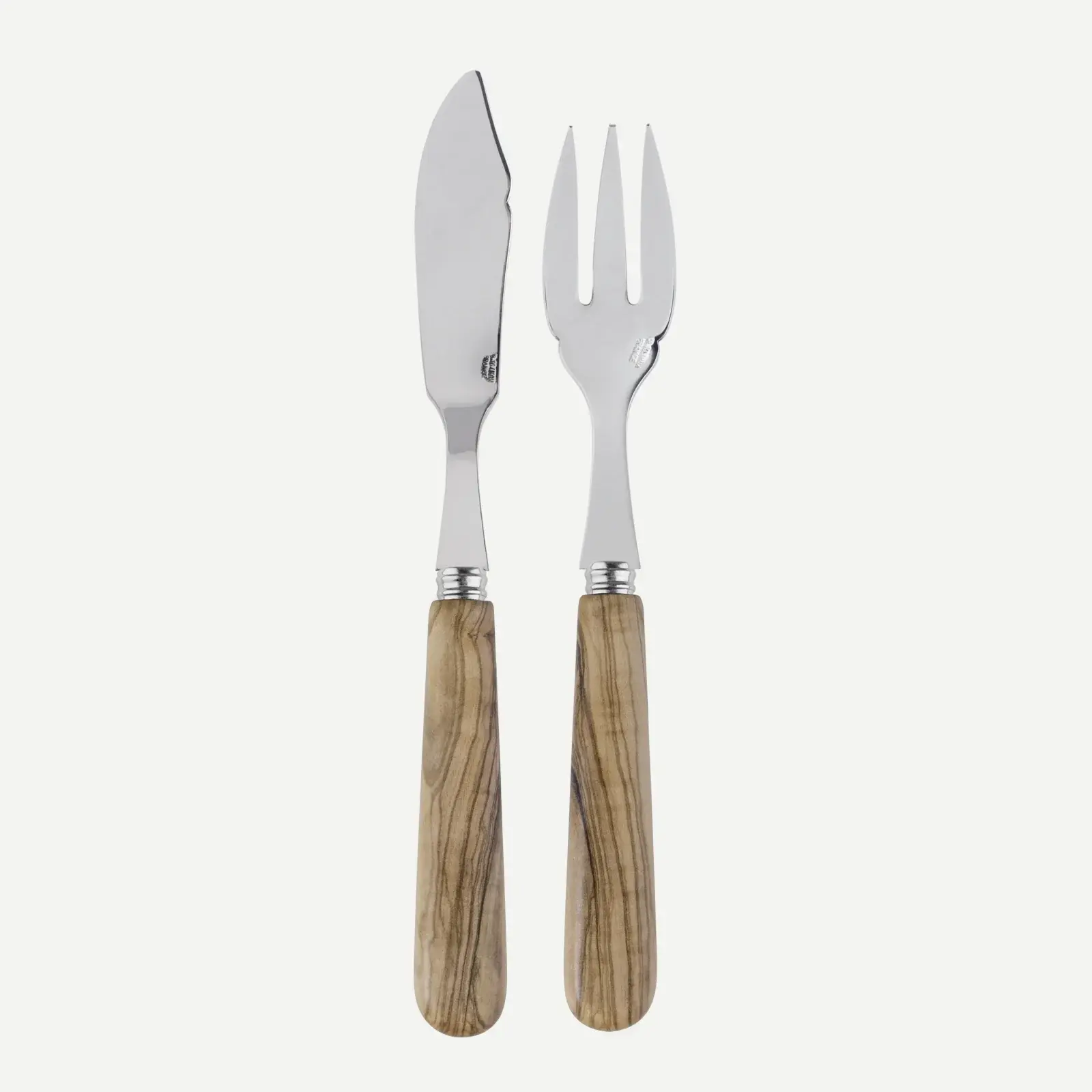 Sabre Paris Lavandou Fish Set - Olive Tree Wood