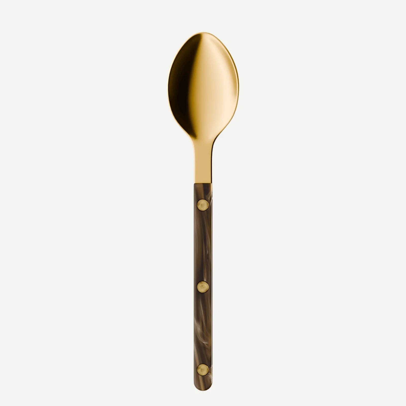Sabre Paris Bistrot Gold Buffalo Dessert Spoon - Faux Buffalo