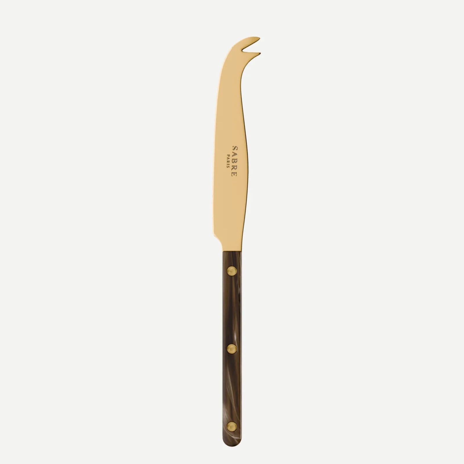 Sabre Paris Bistrot Gold Buffalo Cheese Knife Large - Faux Buffalo
