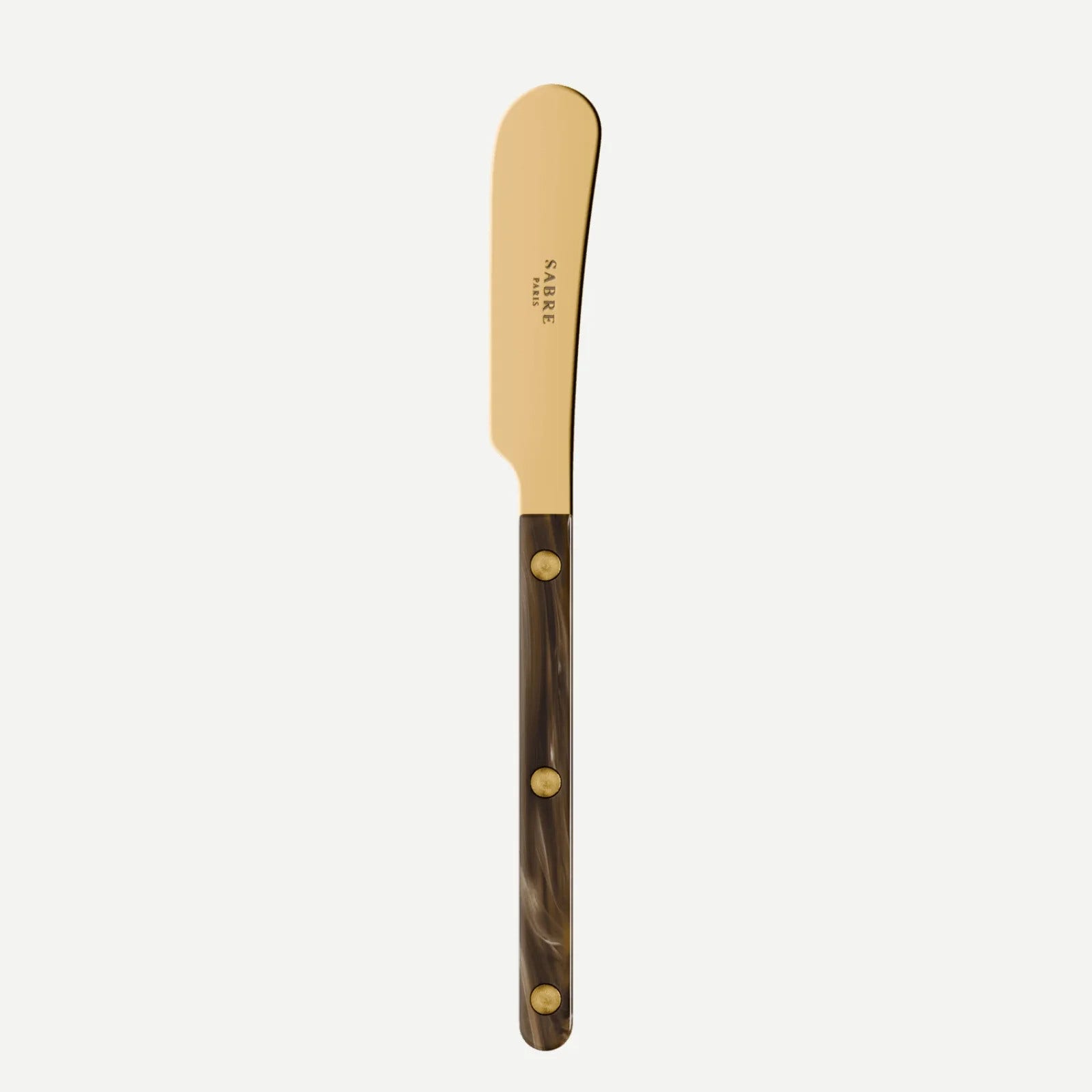 Sabre Paris Bistrot Gold Buffalo Butter Spreader - Faux Buffalo
