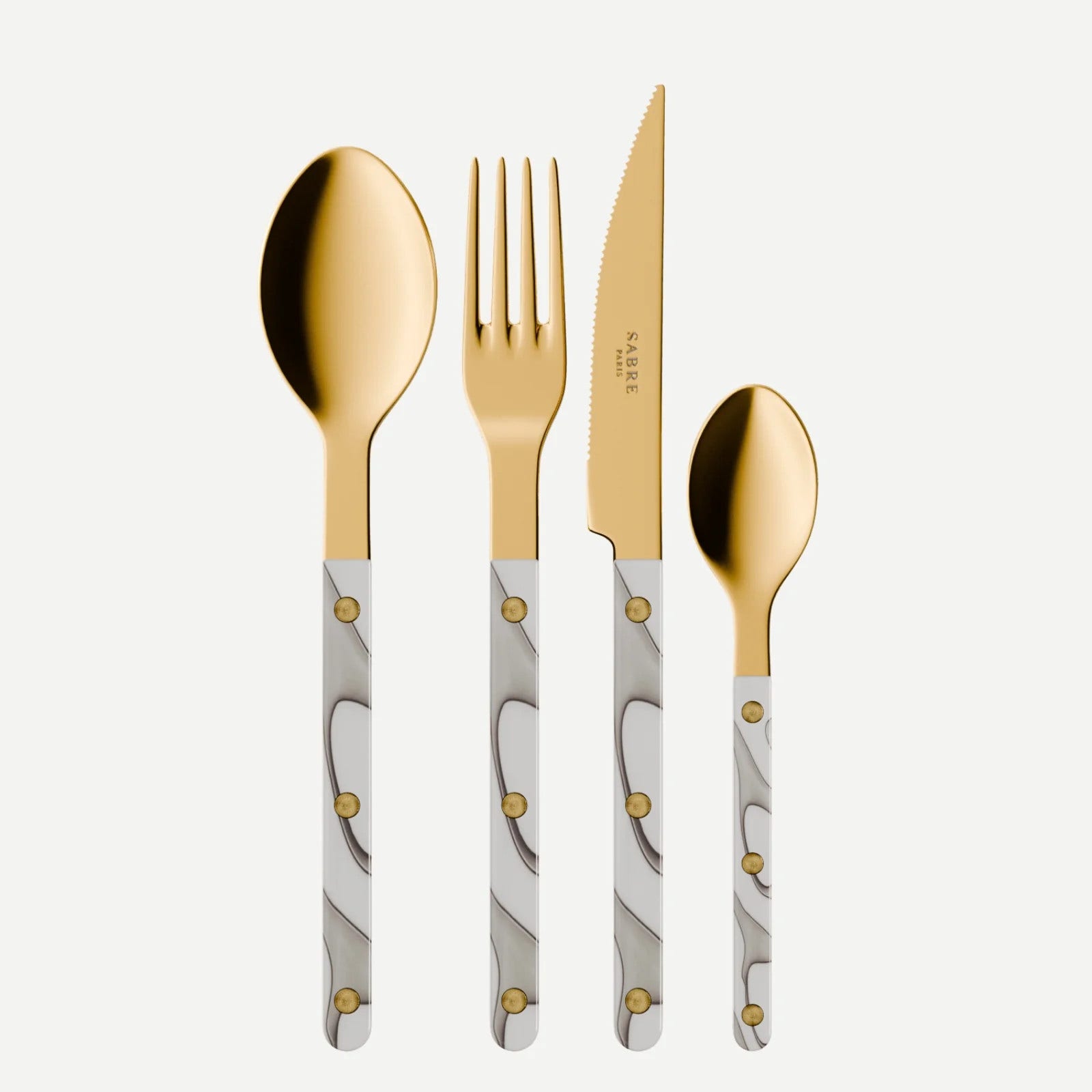 Sabre Paris Bistrot Gold Dune 24 Pieces Cutlery Set