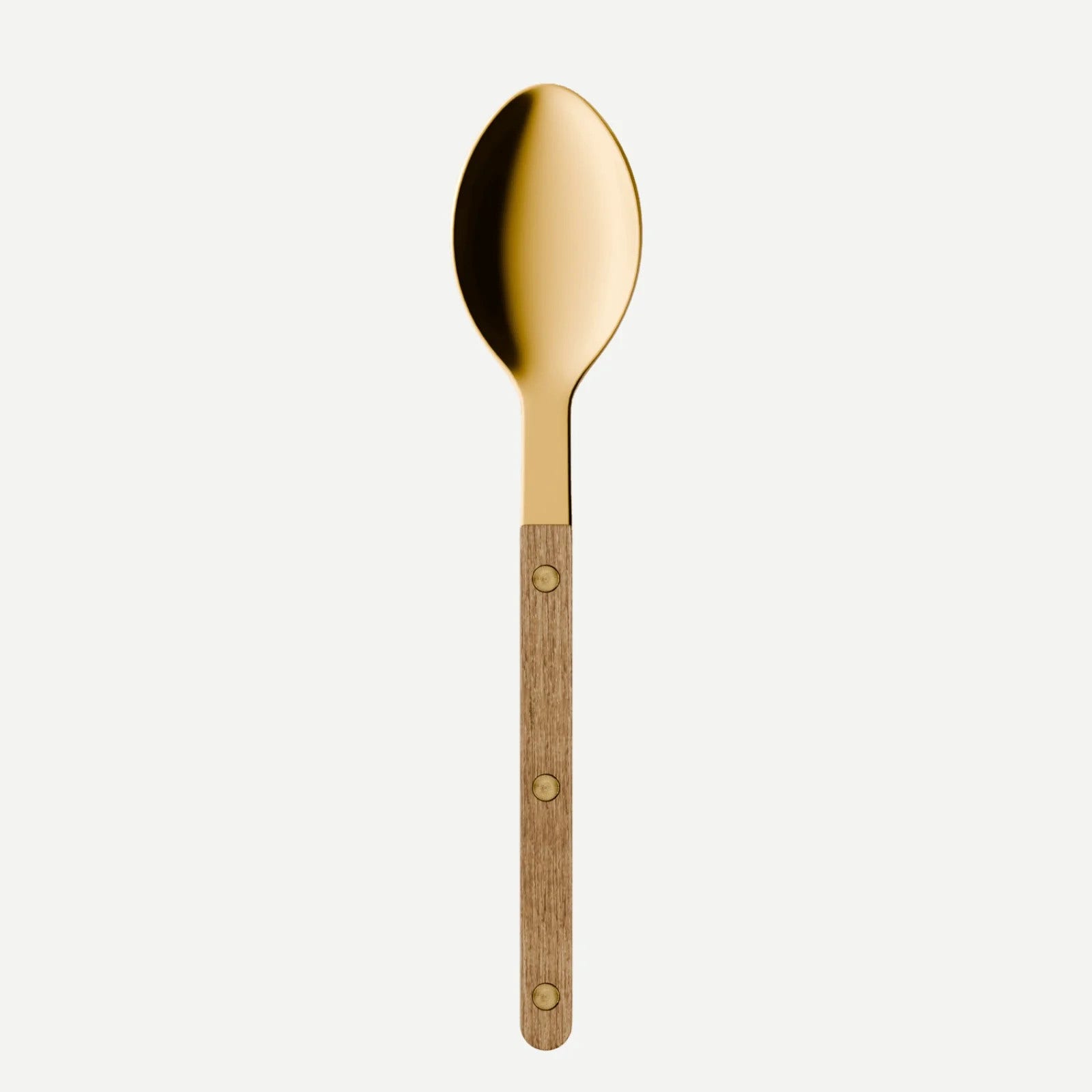 Sabre Paris Bistrot Gold Teak Soup Spoon - Teak