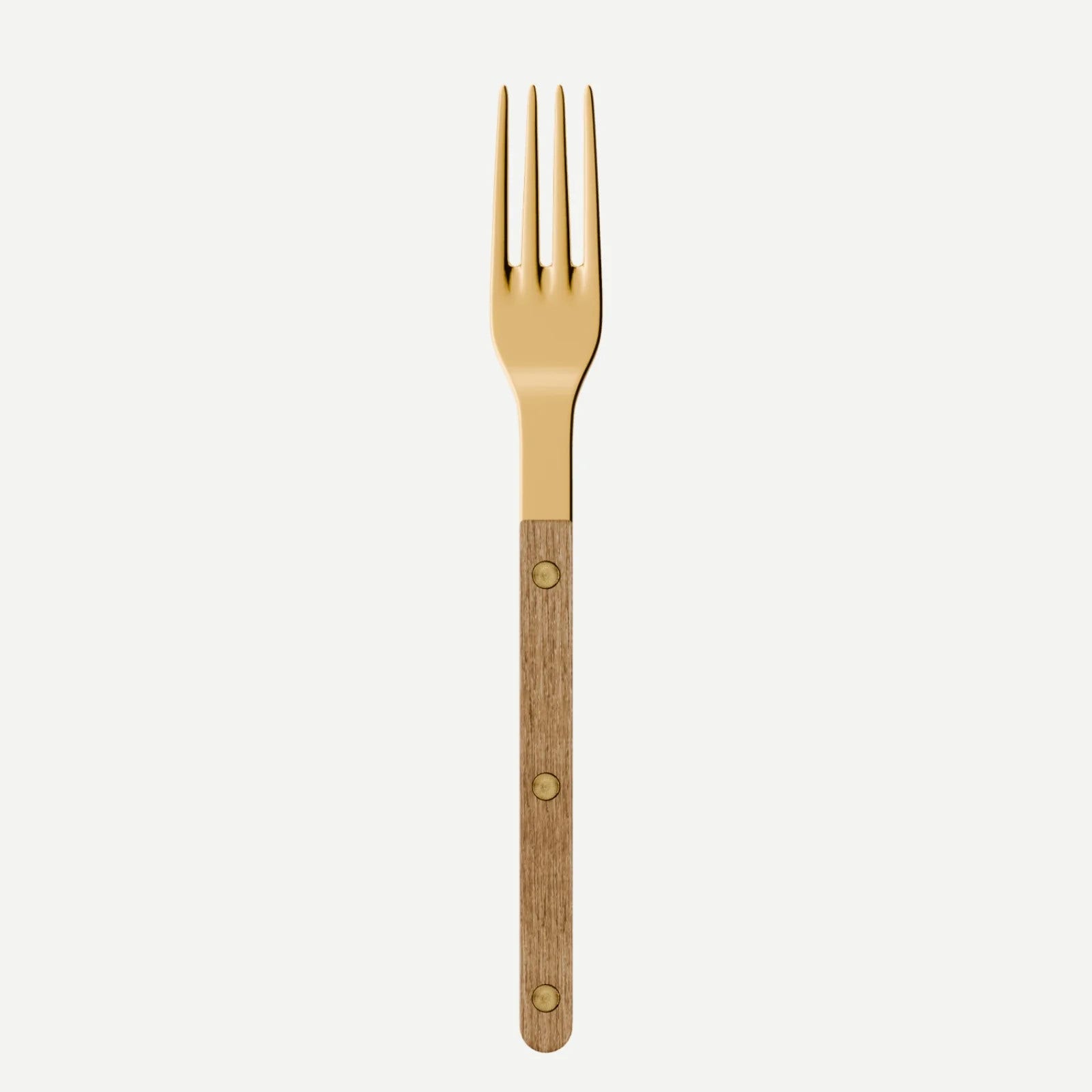 Sabre Paris Bistrot Gold Teak Dinner Fork - Teak