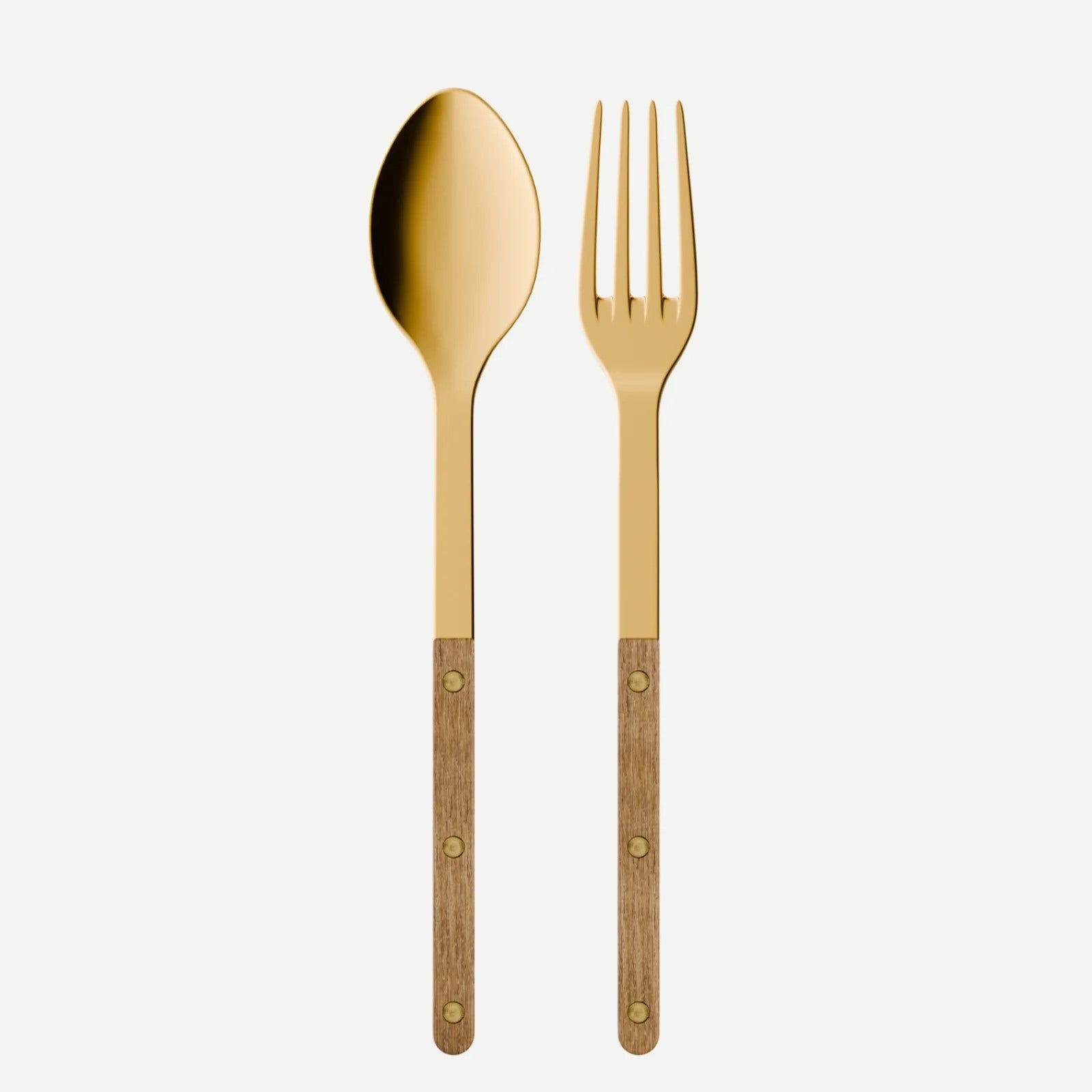 Sabre Paris Bistrot Gold Teak Serving Set - Teak