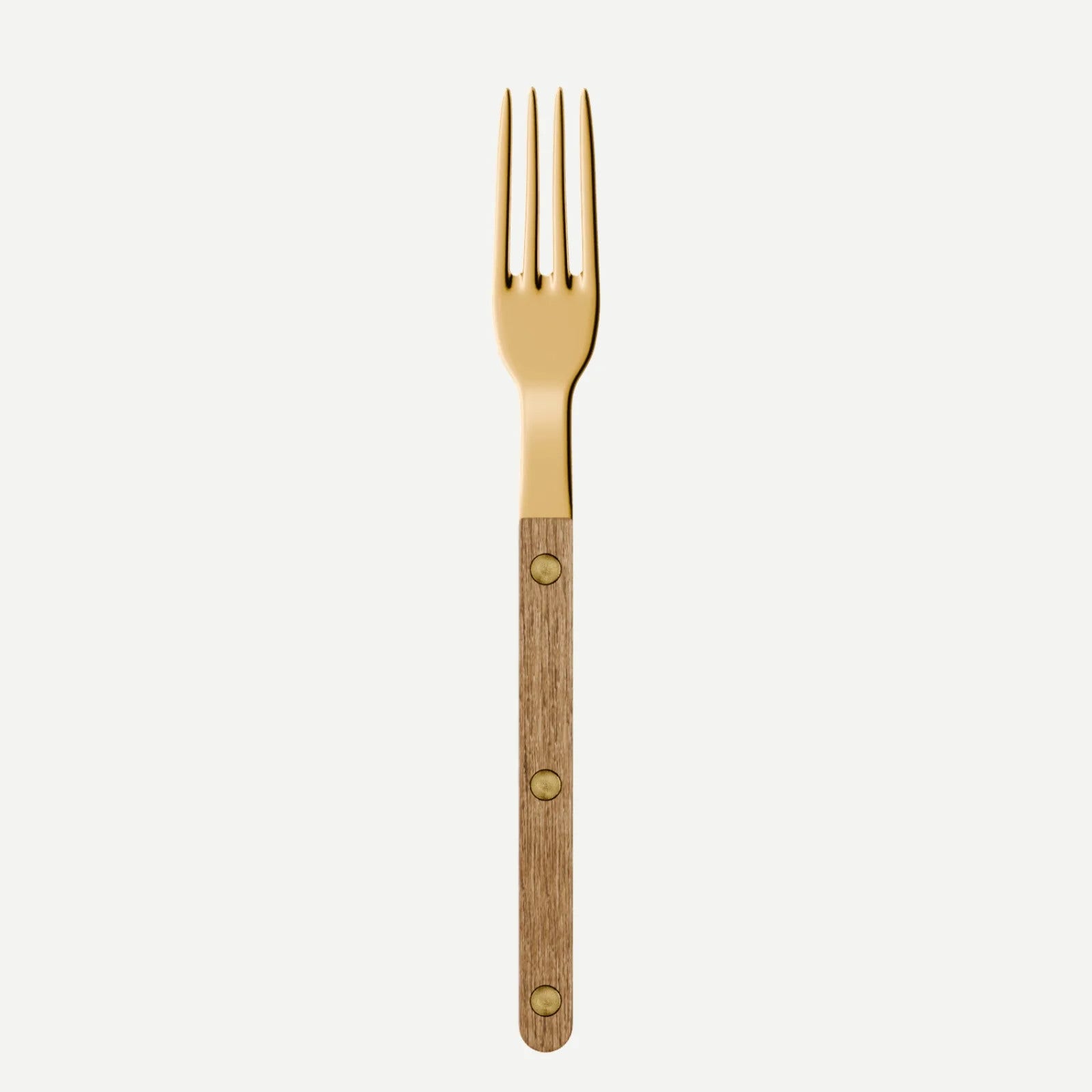 Sabre Paris Bistrot Gold Teak Small Fork - Teak