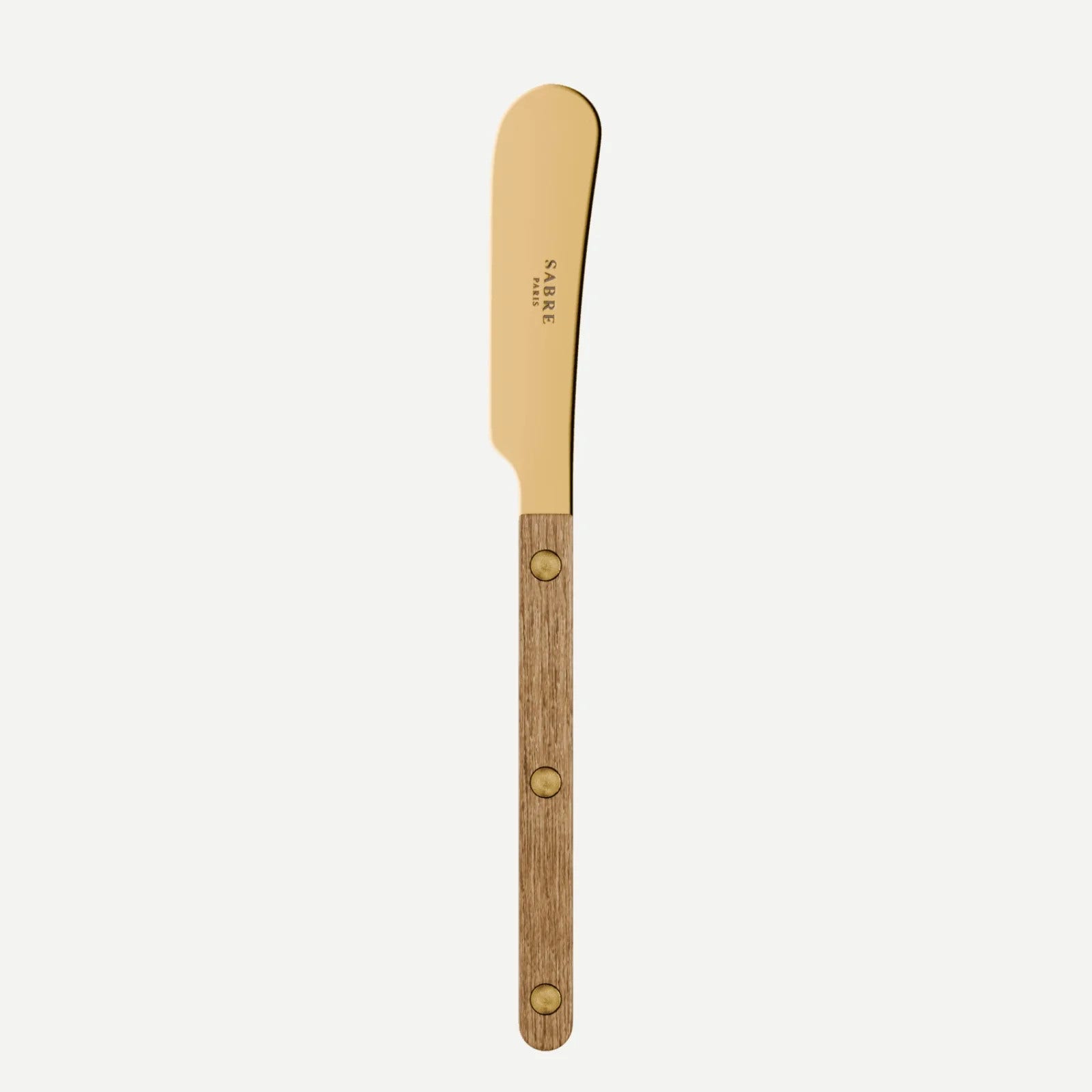 Sabre Paris Bistrot Gold Teak Butter Spreader - Teak