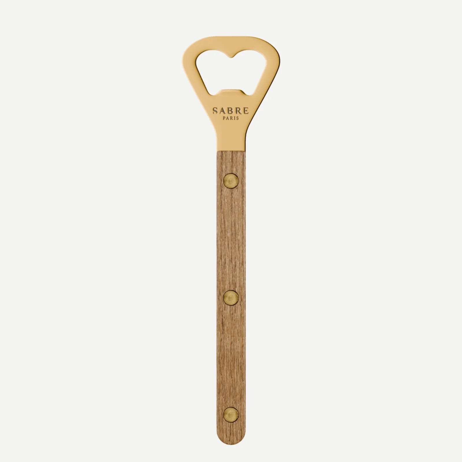 Sabre Paris Bistrot Gold Teak Bottle Opener - Teak