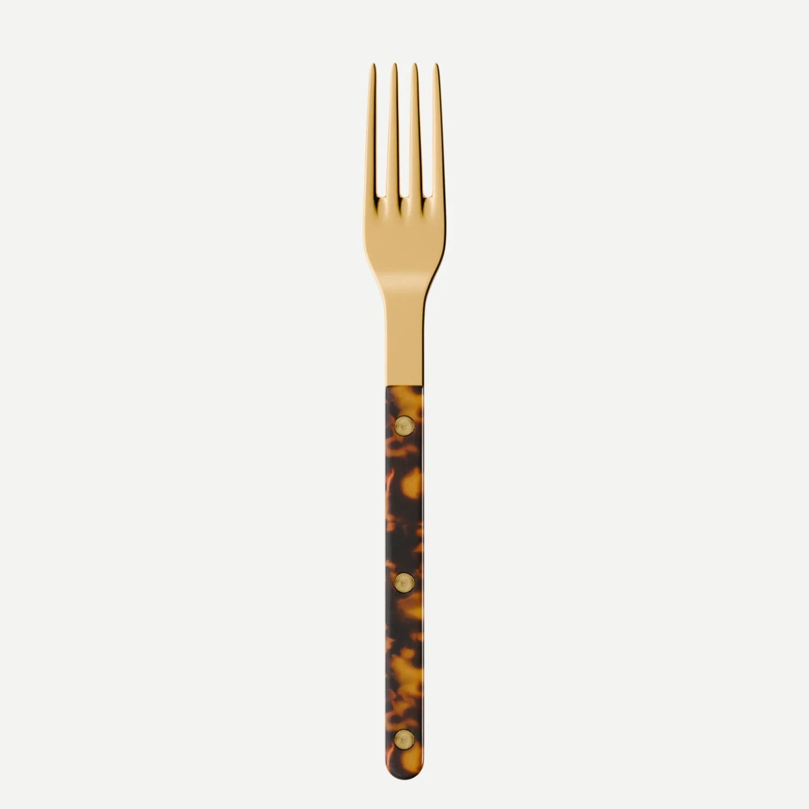 Sabre Paris Bistrot Gold Tortoise Dinner Fork - Faux Tortoise