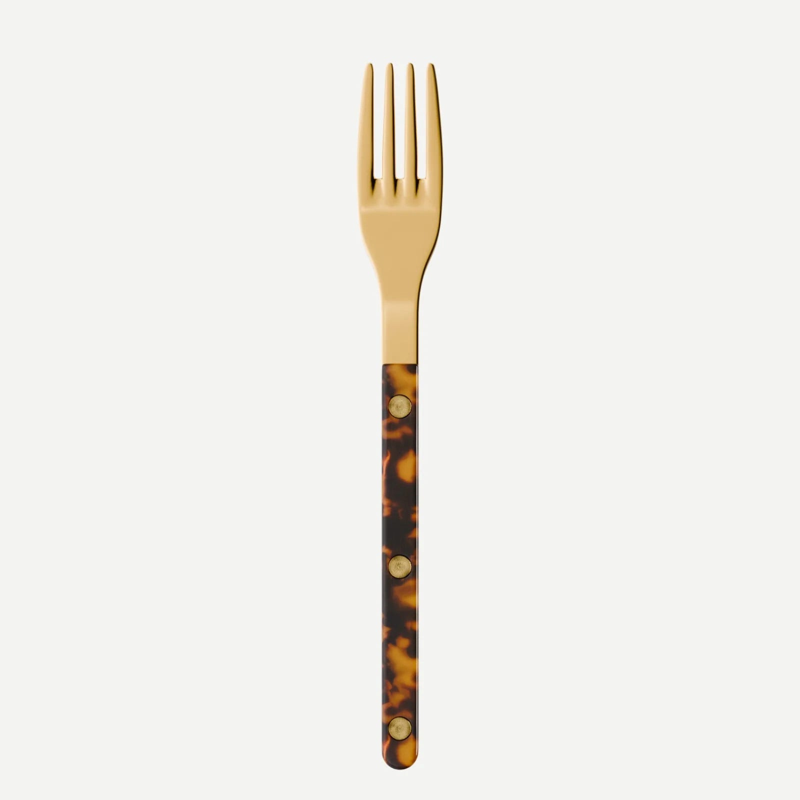Sabre Paris Bistrot Gold Tortoise Salad Fork - Faux Tortoise