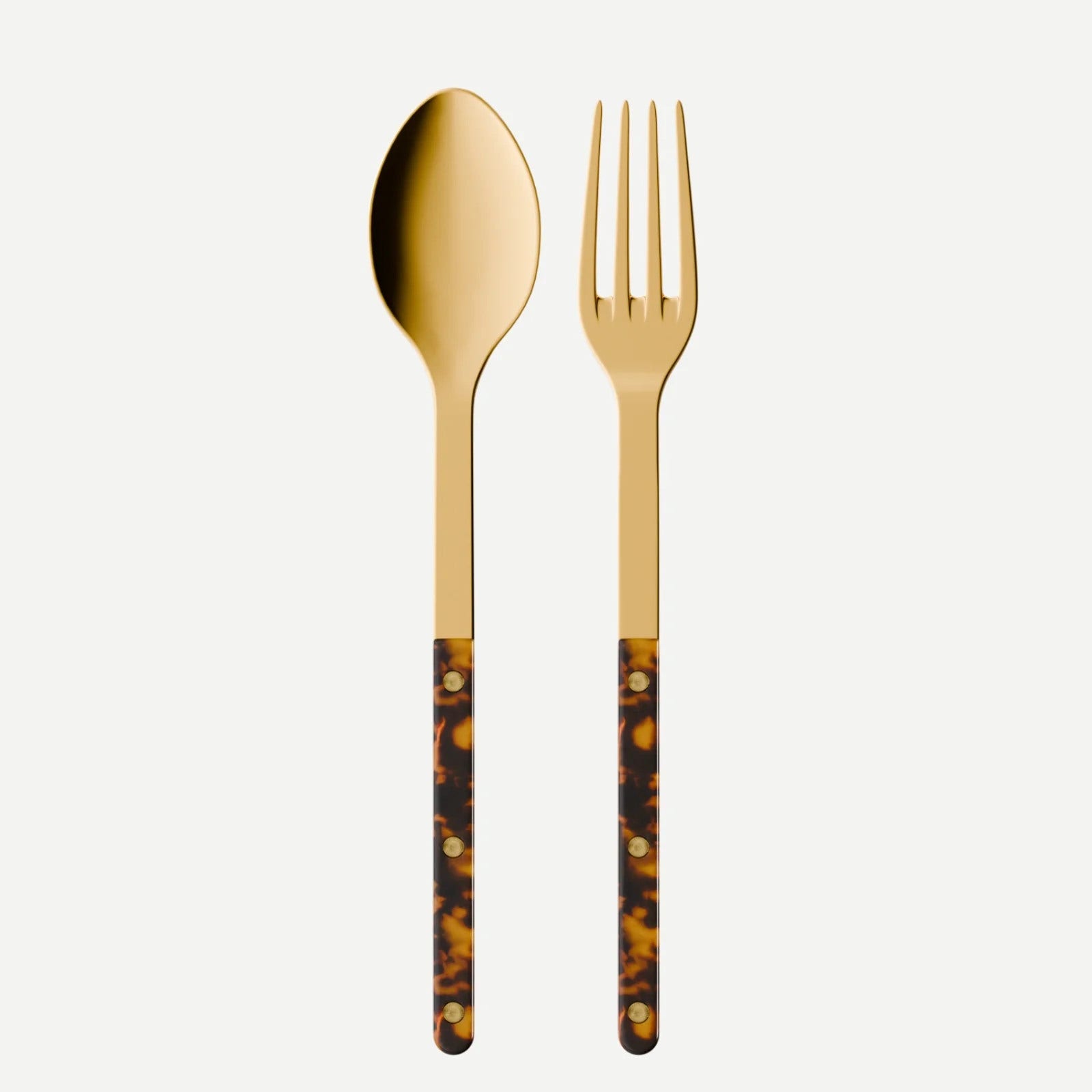 Sabre Paris Bistrot Gold Tortoise Serving Set - Faux Tortoise