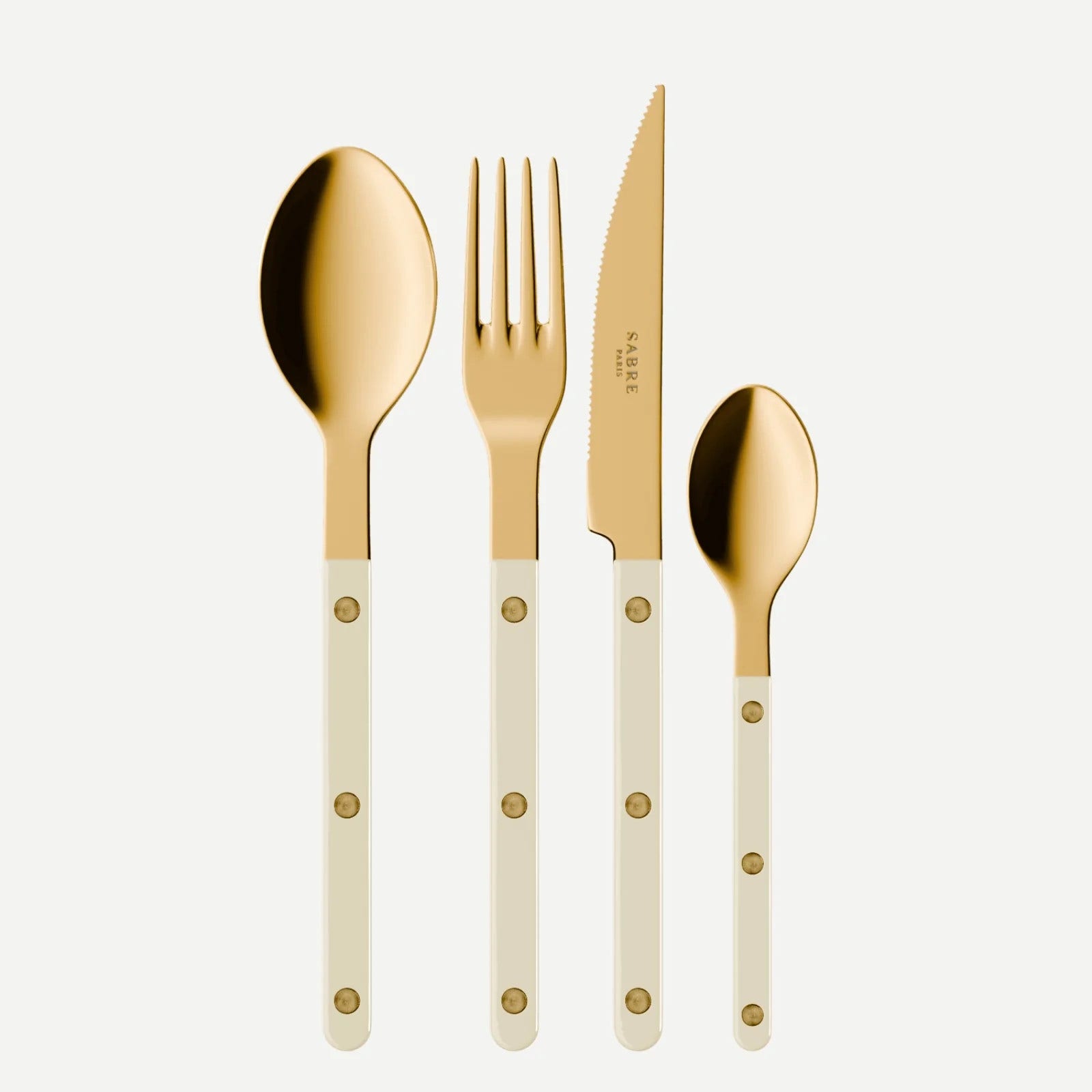 Sabre Paris Bistrot Gold Solid 24 Pieces Cutlery Set