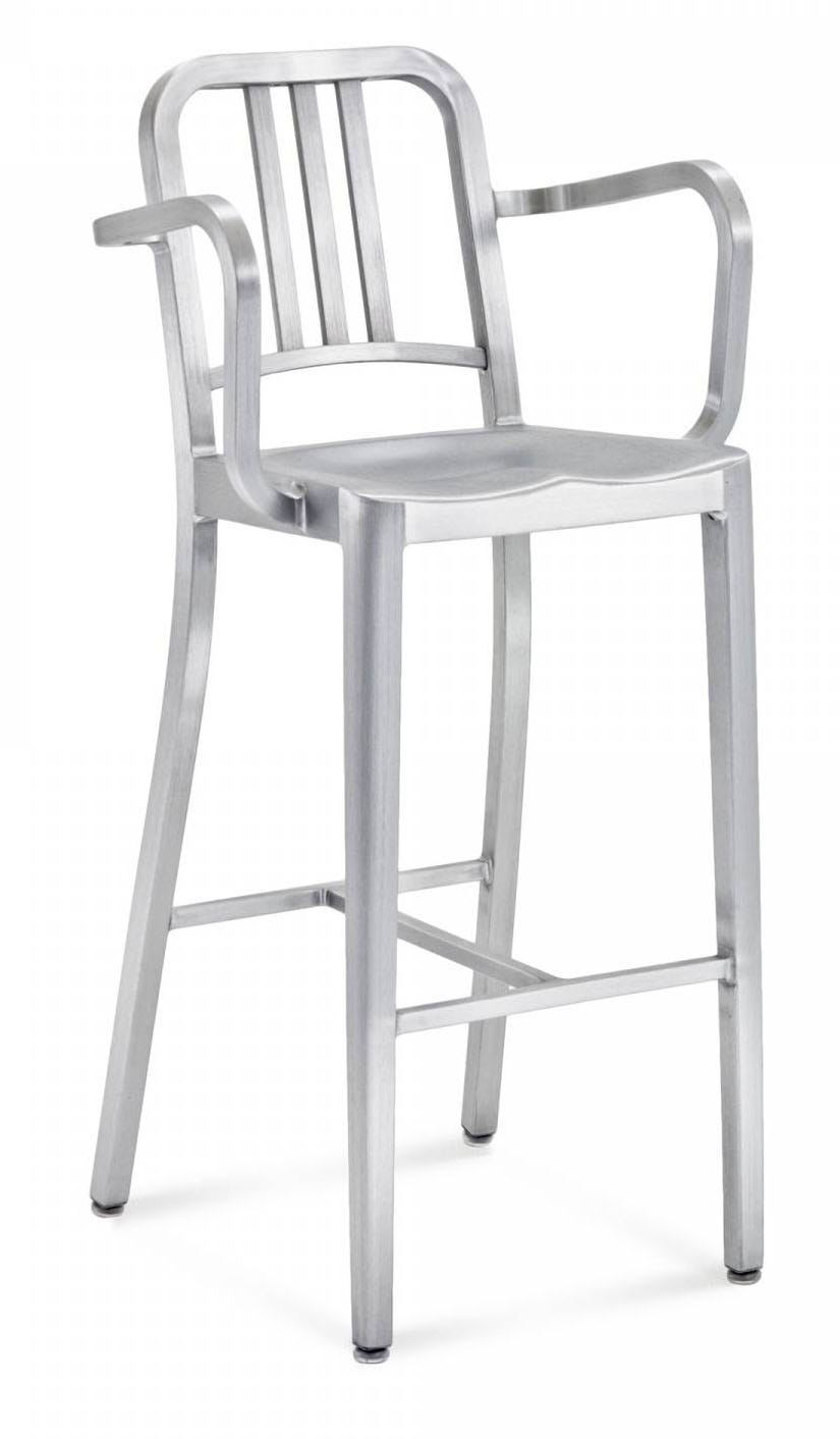 Emeco Navy™ Barstool With Arms
